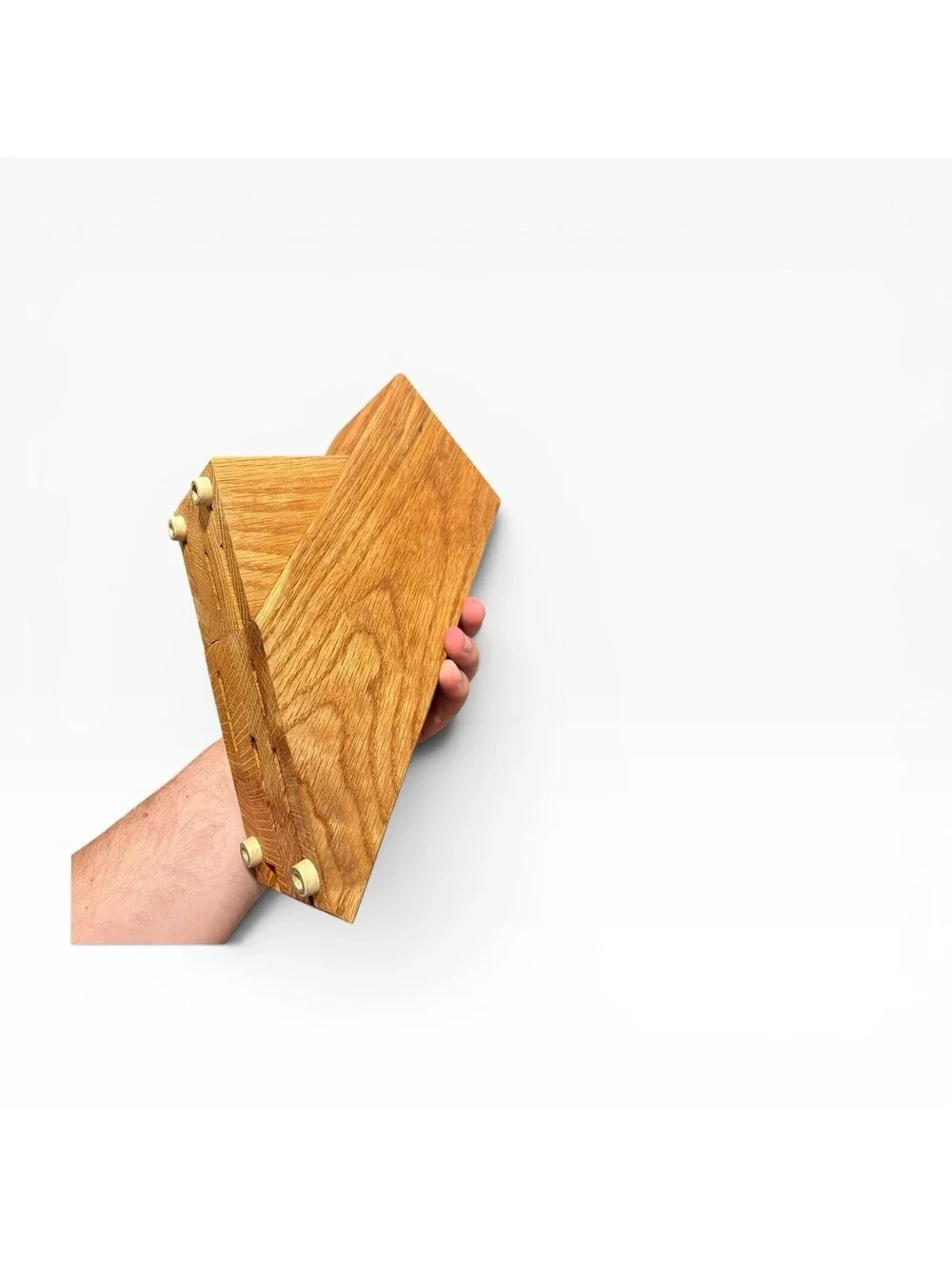 Vintage WÜSTHOF Trident 9-Slot Solid Oak Wooden Knife Block – Made in Germany